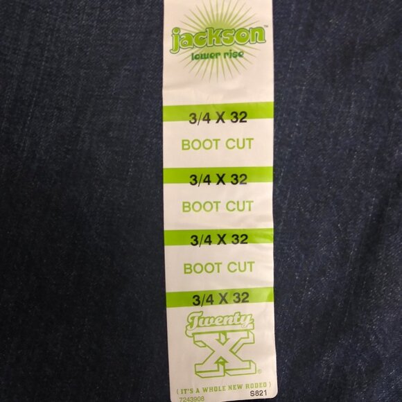 Wrangler Twenty X - Tulsa Low-rise Boot Cut Jeans Size 3/4 X 32 - Picture 10 of 12
